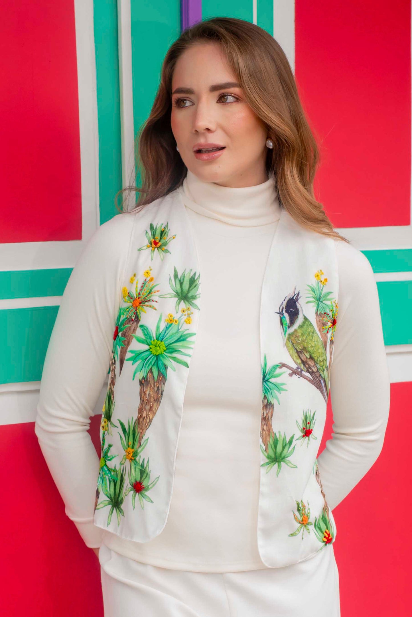 Chaleco Páramo Bordado a Mano