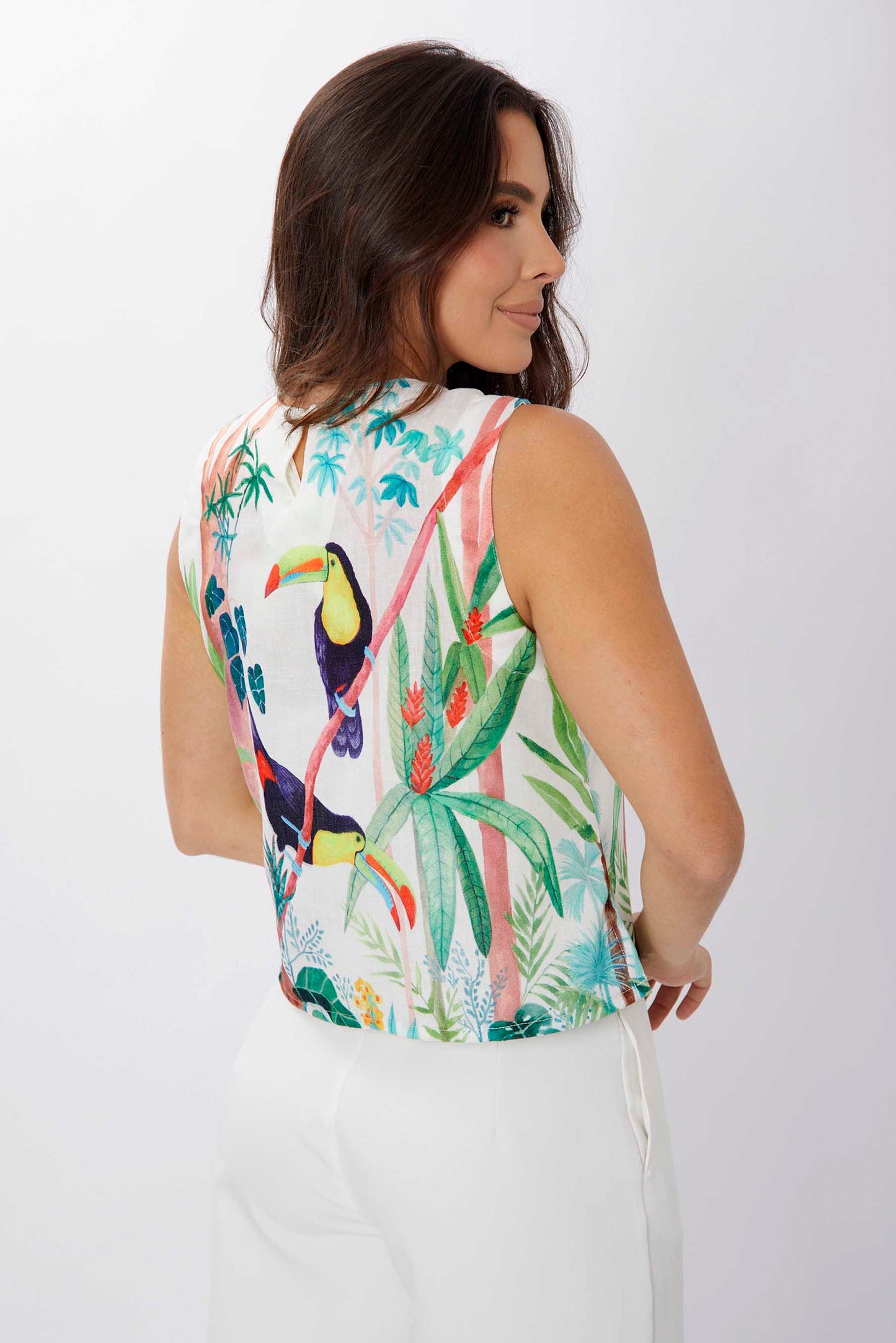 Blusa Sisa Tucanes Bordada a Mano